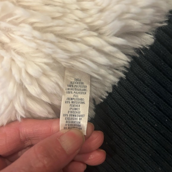 Abercrombie Fitch Jacket Girls Large Blue Full Zip Hooded Fleece Down * - Picture 3 of 5